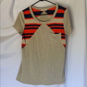 Striped Casual Pocket Tee